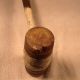 Old Wood Wooden Hammer Mallet Tool Carved Handle,  Estate Primitives photo 3