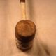 Old Wood Wooden Hammer Mallet Tool Carved Handle,  Estate Primitives photo 4