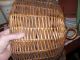 Victorian Wicker Cake Stand,  Cover,  Woven,  Basket Weave,  Brown Wood - Sticks, Primitives photo 6