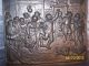 Marked Antique Pewter Amusing Scenes Wall Picture,  Decoration,  Cast And Hand - Ham Primitives photo 3