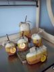 Handmade Candy Corn Pumpkins Set Of 5 Hand Painted Fall Home Decor Ooak Primitives photo 1