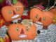 Primitive Handpainted Halloween Jack - O - Lantern Tucks Bowl Filler Ornies Folk Art Primitives photo 2