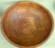 Antique Wooden Large Rim Carved Primitive Wood Bowl Out Of Round Patina Primitives photo 2