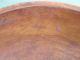 Antique Wooden Large Rim Carved Primitive Wood Bowl Out Of Round Patina Primitives photo 3