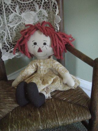 Primitive Raggedy Ann Doll photo