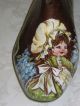 Antique Wooden Pair Shoe Lasts - Hand Painted - Detailed - Great Buy Primitives photo 3