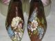 Antique Wooden Pair Shoe Lasts - Hand Painted - Detailed - Great Buy Primitives photo 6