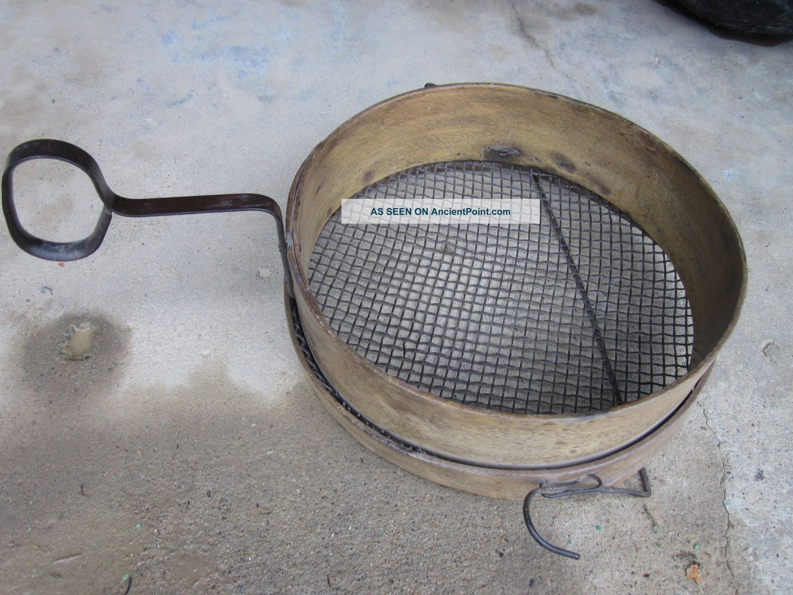 Antique Sifter Strainer For Farm Grain Sifter Hot Coal Sifter Primitives photo
