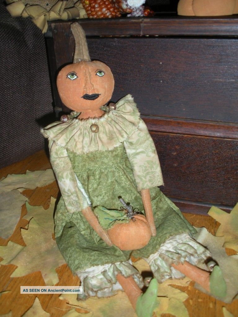 Primitive Fall Autumn Keeper Of The Harvest Doll Primitives photo