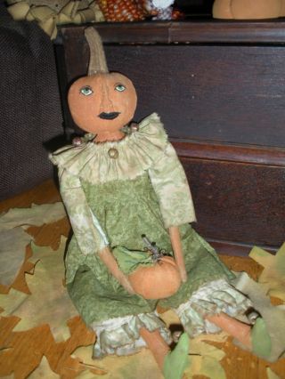 Primitive Fall Autumn Keeper Of The Harvest Doll photo