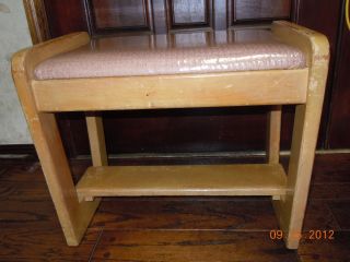 Vintage Mortise & Tenon Joint Bench Footstool 22 