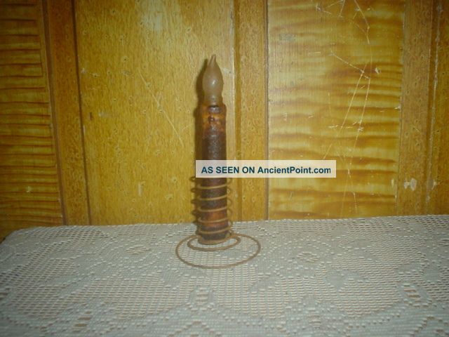 Primitive Rt Spiral Candle Holder Grubby Candle Stick Eb 112 Primitives photo