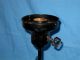 Antique/primitive/vtg Cast Iron Lead Melting Pot Lamp Primitives photo 2
