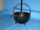 Antique/primitive/vtg Cast Iron Lead Melting Pot Lamp Primitives photo 4