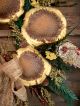 Twig Wreath~sunflowers~crow~grungy Cheesecloth Bow~prim Primitives photo 4