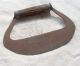 Antique Wood Handled Slicer Chopper Curved Knife Thick & Heavy Steel Primitives photo 1