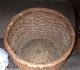 Old Vintage/antique Split Oak Bushel Basket Primitives photo 3
