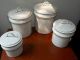 Vintage Aluminum Painted Country Canister Set (4) Primitives photo 4