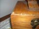 Vintage Oak Dovetailed Shoeshine Box Primitives photo 5