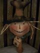 Primitive Scarecrow Bobbin == Green Scarf Doll == Primitives photo 2