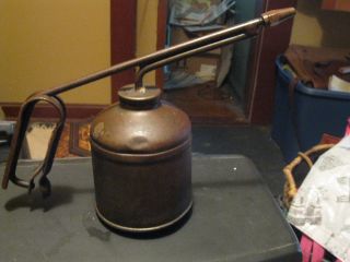 Vintage Large Oil Dispenser (can) With Long Handle photo