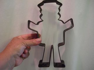 Antique,  Hand Soudered,  Gingerbread Man Tin Cookie Cutter photo