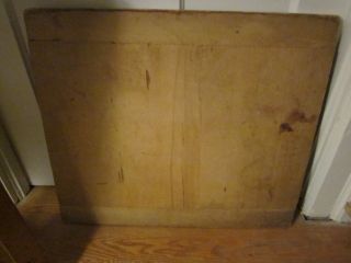 Huge Old Bread Board,  Baker ' S Ends,  Handle,  Digs,  Holes,  Well.  24 By 21. photo