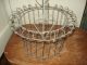 Vintage Primitive Wire Egg Basket With Handle Primitives photo 2