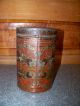 Antique Victorian Hoosier Coffee Tin Canister Primitives photo 2