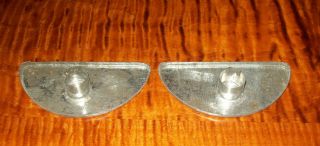 Vintage Pair Tin Window Sill Candle Holders ~ Shaker photo
