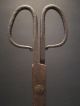 Antique 18th C Wrought Iron Scissor Pipe Ember Tongs Hearth Coal Tool Fireplace Primitives photo 1