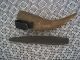 Antique C1770 Revolutionary War Powderhorn Belt Tool Holder Orig Whetstone Primitives photo 2