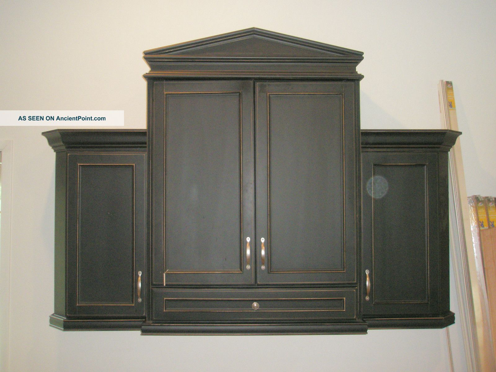 Primitive Arts & Crafts Style Cabinet Cupboard Unused Nos Painted 75 