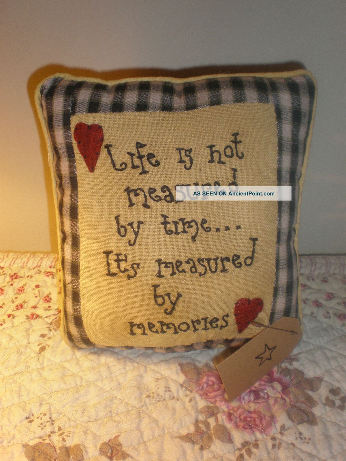 Primitive Gathering Measured~time Pillow. .  New Primitives photo