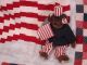 Primitive Hand Crafted American Flag Quilt Wall Hanging Primitives photo 2