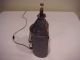 Vintage Weathered Punched Tin Hanging Electric Light Lantern Primitives photo 3