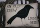 Primitive Old Crow Ornie Wallhanging Pillow Tuck Blackbird Primitive Crow Decor Primitives photo 3