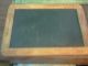 Childs ~school Slate Board. . .  Wood / Real Slate. . . . .  Made In Portugal, , Primitives photo 1