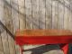 Primitive Pine Bench Colonial Red Distressed Finish Custom Md For You Primitives photo 2