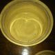 Antique Yelloware / Green Band Dish With Lid Primitives photo 1