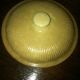Antique Yelloware / Green Band Dish With Lid Primitives photo 3