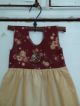 Primitive Decorative Dress,  Tea Dyed,  Hand Made,  Doll Primitives photo 2