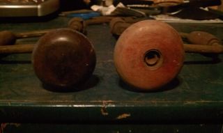 2 Vintage Primitive Hand Drills 1 Auger Clicker Rustic Amish Tool &1 Older +bits photo