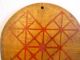 Old Primative Antique Circle Double Sided Wood Game Board Primitives photo 2