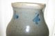 Antique Rare Stoneware Salt Glaze Pitcher Grey / Cobalt Blue Holds 11 Cups Primitives photo 7
