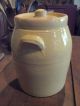 Old Stoneware Crock With Lid Primitives photo 1