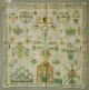 1820 Stunning Dutch Sampler Amsterdam Coat Of Arms House Windmill Angels Crown Samplers photo 7