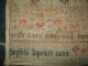 George Iii Needlework Sampler By Sophia Spratt 1800 Samplers photo 2