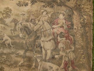 A Large Antique French Wool Tapestry After Cesare Auguste Detti photo