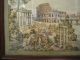 Antique Roman Coliseum Tapestry Framed Roma 18 